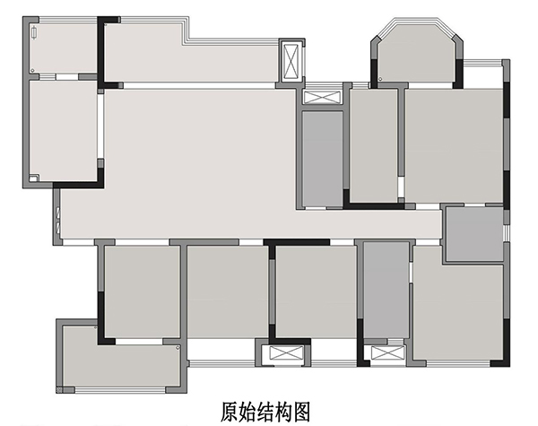 成都大宅装修案例欣赏|176㎡四室两厅大宅，通过设计让空间感增大一倍2