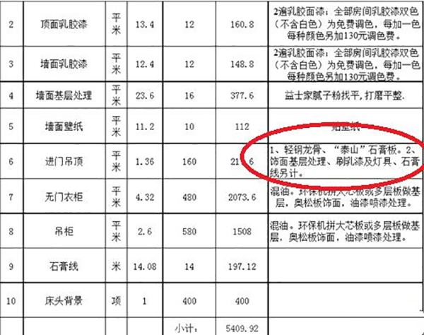 装修报价单内容详解，注意避开报价单陷阱5